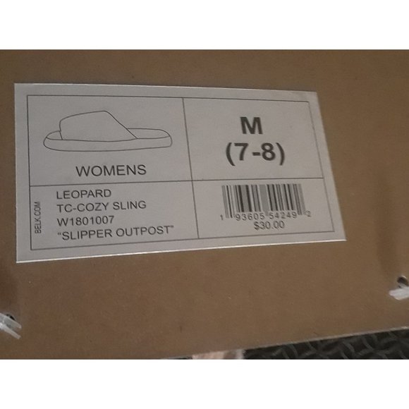 True Craft Cozy Animal Print Slippers MEDIUM 7-8 - Picture 3 of 4